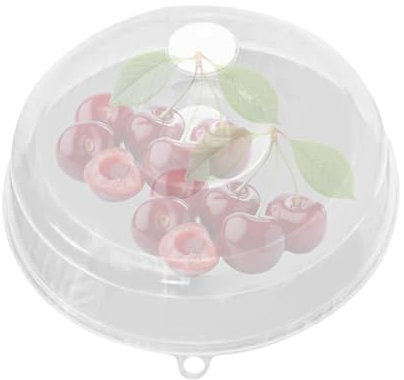 Cloche alimentaire pour micro-ondes – Couvercle de avec grille d'aération – Support à gâteau | Protection anti-éclaboussures perforée pour four, protection contre les éclaboussures de