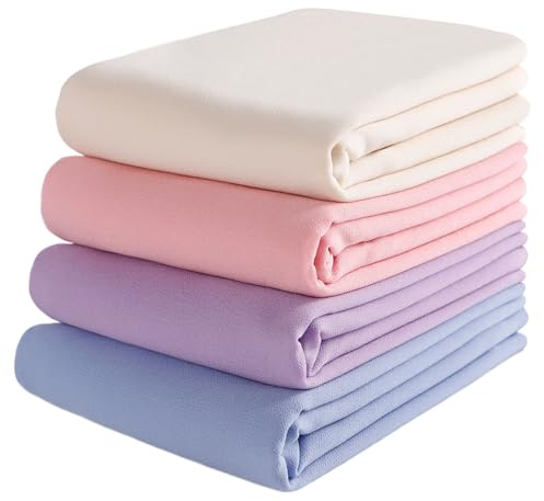 Febfim 4 PCS Muslim Women Soft Premium Solid Chiffon Hijab Scarves Shawl Long Scarf Wrap Scarves with Gift Box