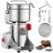 VEVOR Moulin à Céréales Électrique 1000 g, Broyeur à Grains Commercial 3000 W Haute Vitesse, Moulin à Farine en Acier Inoxydable, Type Oscillant, pour Moudre Rapidement Céréales Épices Herbes Cafés