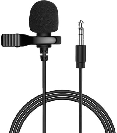 Microphone cravate pour téléphone uniquement, microphone à clipser de 3,5 mm pour iPhone et smartphones Android, microphone à condensateur antibruit pour enregistrement, YouTube, podcasts – Non