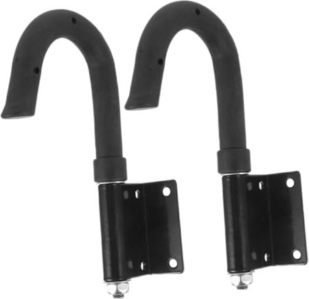 STOBOK 2Pcs Heavy Duty Ladder Hooks Metal Roof Hooks with Anti-Fall Design for Extension Ladders Attic Stairs and Outdoor Use Supports up