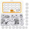Pmueuff Rondelles en Acier Inoxydable, 225 Pièces Rondelles Plates Metal M3/M4/M5/M6/M8/M10/M12 Rondelle Étanchéité Ronde Fixation Meuble pour Vis Boulons, Ensembles d'Outils à Main