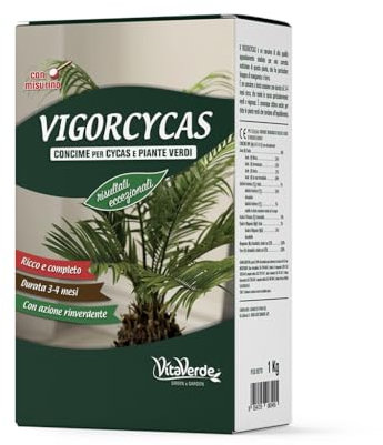 VIGORCYCAS Vitaverde - CONCIME PER CYCAS E PIANTE VERDI - Kg 1