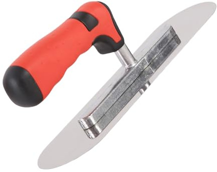 Cazzuola per intonacatura in muratura, galleggiante per cemento, finitura muraria, cazzuola per raschiare intonacatura vernice parete in acciaio inox comoda impugnatura