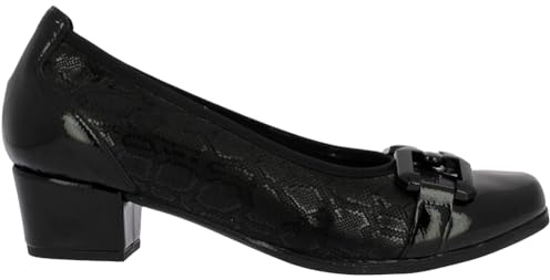 Doctor Cutillas Bailarina para Mujer 81764 Estampado de la Talla 38 en Color Negro