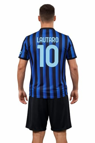 Completo Inter Lautaro Martinez 10 Replica Ufficiale Autorizzata 2025-2026 Bambino (Taglie-Anni 2 4 6 8 10 12) Adulto (S M L XL) - M