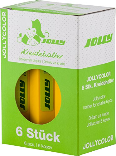 JOLLYCOLOR Kreidehalter mit Magnetstreifen, 6er-Kartonetui