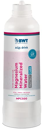 BWT AQA - Filtro per drink MPC500 | ultrafiltrazione, anticalcare e acqua mineralizzata con magnesio | si adatta in dispenser d'acqua AQA | capacità 2.500 litri *