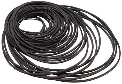 Gummiriemen für Reparatur von Walkman-CD-DVD-Laufwerken, 40–130 mm, gemischt, quadratisch, 1 mm dick, 50 Stück