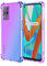 HUANGTAOLI Case for Realme 8 5G, Airbag Drop Protection Gradient Color Bumper Phone Case Purple/Blue
