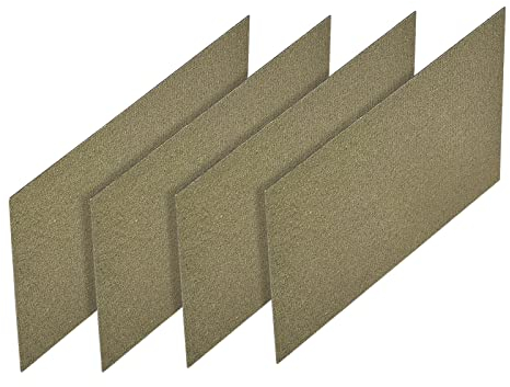 sourcing map Microwave Oven Waveguide Cover Mica Repairing Plate Oven Sheet Board for Kitchen 150x100x0.15mm, Pack of 4