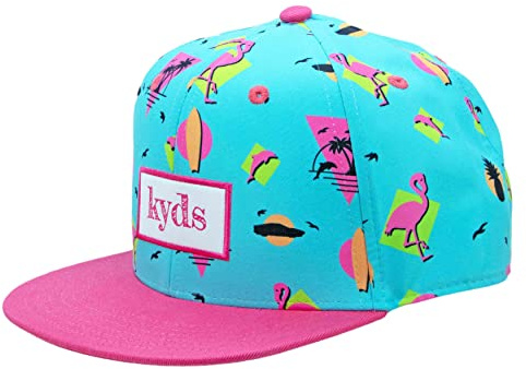 kyds® Snapback Cappellino da baseball per bambini e bambini, alla moda, per ragazzi e ragazze dai 1 ai 12 anni, disponibile in 3 misure, chiusura regolabile, berretto sostenibile per bambini, Miami