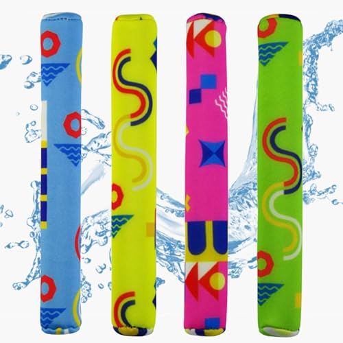 Kiuiom Unterwasser Spielzeug Sommer, Tauchen Spielzeug, Pool Tauchspielzeug für Kinder, 4PCS Tauchstäbe Pool Spielzeug Spielzeug Unterwasser Schwimmbad Spielzeug Poolparty Spielzeug