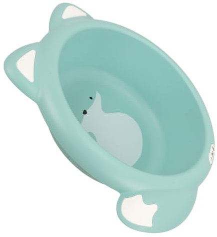 Housoutil Babywaschbecken Tragbares Waschbecken Cartoon-design Für Zuhause Und Unterwegs Leicht Und Langlebig Geeignet Für Neugeborene Gesichtswaschbecken