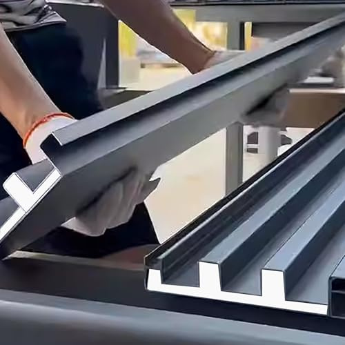 Corrugated Roofing Sheets, Roofing Side Panels Waterproof Tiles with Closure Strips, Corrugated Metal Wall Cladding Panel for Stables Carport Patio, Storage Ceiling Sheets(Brown,L 488cm(16ft