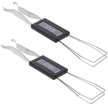 Tofficu 2 Piezas Extractor de Teclas Mecánico Herramienta Compacta de Alambre para Quitar y Fijar Teclas Compatible Mayoría de Teclados Mecánicos para Mantenimiento y Limpieza de