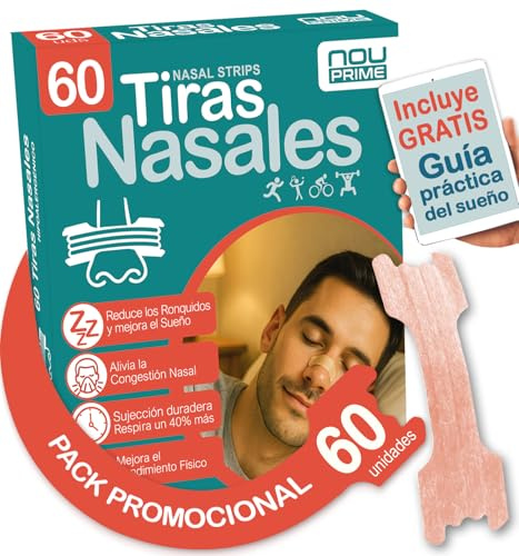 PACK PREMIUM 60 Tiras Nasales Antironquidos Para Dormir Tiras Nasales Ronquidos Soluciones Tiritas Nariz Respirar Mejor Por La Nariz Tiras Antironquidos Nasal Strips Dejar De Roncar Nose Strips