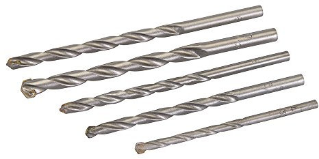 Silverline 260326 - Brocas variadas para mampostería, 5 pzas (4-7 mm)