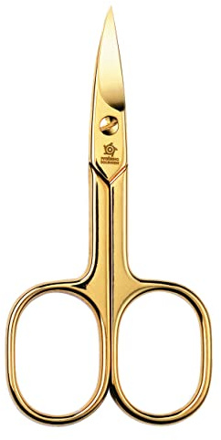 Pfeilring Nagelschere, 9 cm, vergoldet