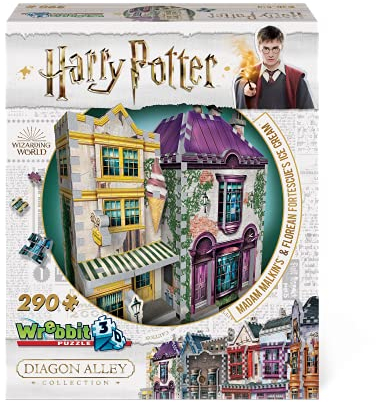 WREBBIT3D , Diagon Alley Collection: Madam Malkins & Florean Fortescues (290pc), 3D Puzzle, Ages 14+