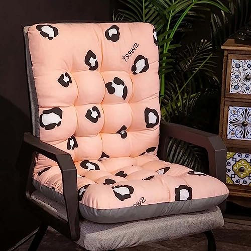 Set of 4 Chair Cushion with Fixable Rope Strings for Office Dining Garden Outdoor Thick Printed Seat Pad for Comfort and Style