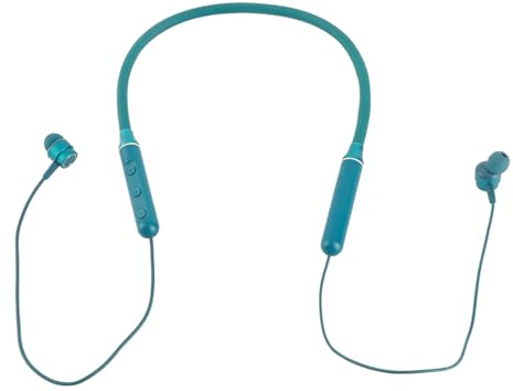 Bluetooth -hörlurar med Mic Sports hörlurar runt halsen Pure Hi Fi Audio Experience Bekväm att bära upplevelse Stor kapacitet Batteri (Groente)
