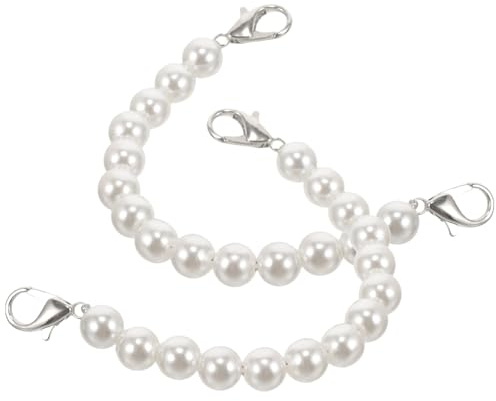 SOIMISS Cinturini per Scarpe Tacchi Alti alla Caviglia al Tallone Perle, Estensori Regolabili per Donne, Accessori per Sandali Eleganti e Comodi, Compatibili Vari Modelli