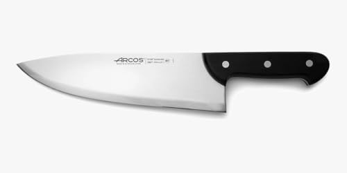 Arcos Couteau de Boucher Professionnel - Lame Acier Inoxydable NITRUM 27 cm - Manche Résistant POM - Coupe Précise et Durable - Série Universelle