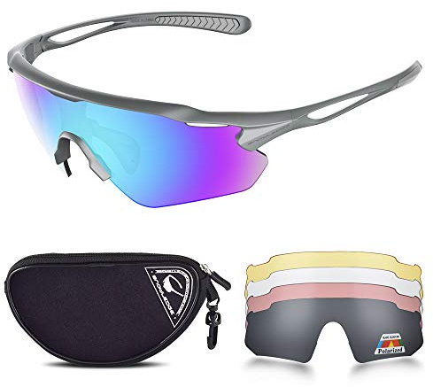 Cykelglasögon, UV400-skydd, polariserade sportsolglasögon för körning, golf