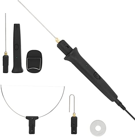 Pssopp 3 in 1 Taglierina Elettrica Schiuma Tagliatrice Penna Utensili Kit Penna da Taglio in polistirolo con Adattatore di Trasformatore di Tensione Elettronica per il taglio di Forma(EU)