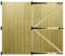 MADE TO MEASURE Wooden Double Driveway Gates Pair Bespoke Lighter Semi-Braced Framing with Interlocked Tongue & Groove Boards Flat Top Design <6ft (180cm) High x <7ft (213cm) Wide +600mm Hinge Pack
