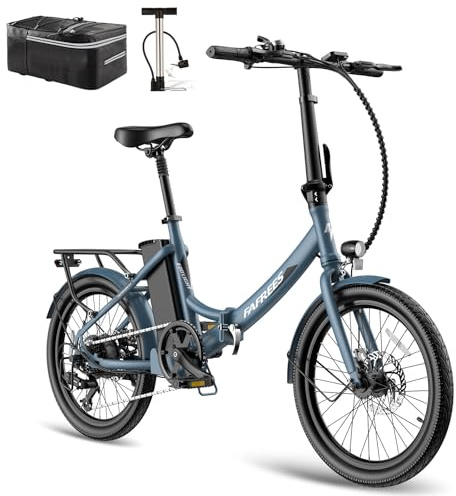 Fafrees F20 Light E-Bike dam hopfällbar cykel 36 V 14,5 AH-batteri upp till 55–110 km, [Officiell] Ebike 250 W 120 kg elcykel max. 25 km/h, e-cykel för män, Shimano 7S, vikbar mountainbike för 155–195