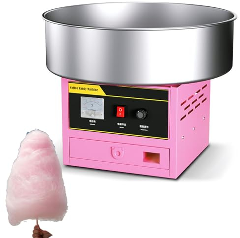 DPLXQPP Máquina Algodón Azúcar Comercial Eléctrica, Máquina Algodón Azúcar Mesa, Máquina Malvavisco, para Varias Fiestas,Pink