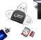 Katslyn Multi-Port 4 in1 Universal SD TF Card Reader,Card Reader for Camera Memory Card,USB 3.0 External Memory Card,SD Card Reader Adapter for Phone and Laptop,Micro SD Card Camera Reader