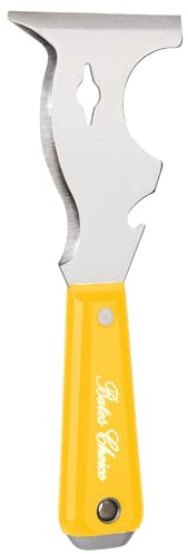 Bates- Paint Scraper, 10 in 1 Painters Tool, Yellow Handle Paint Scrapers for Wood, Painters Tool, Painters Knife, Paint Scraper for Painting, Putty Knife, Metal Scraper, Spackle Knife, Putty Scraper