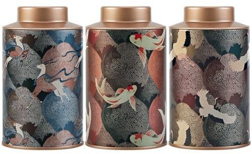 Glixoft Latas Herméticas para Almacenamiento De Té, Tarros De Azúcar, Recipientes De Cocina, Latas, Accesorios De Cocina para Café, Hierbas, Dulces Y Chocolate, 3 Uds.