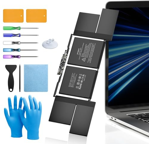 pengguo Battery for MacBook Pro 15 Inch A1990 (Mid 2018 2019), Laptop Battery Replacement Model A1953 Battery EMC 3215 3359 7400mAh (Upgraded 6.2 Versions)