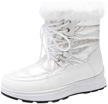 Scarpe Da Neve Donna Invernale Leggere Offerta Stivali Doposci Imbottiti Foderato Caldi Stivaletti Escursionismo Curvy Impermeabili Antiscivolo Scarpe Bassi Sportiva Pelliccia Scarponi Snow Boots