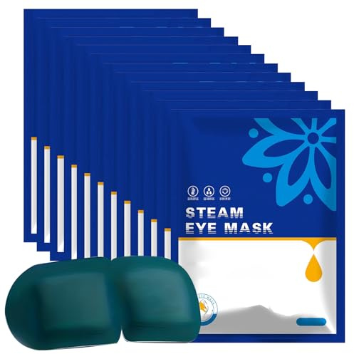 Steam Eye Mask 20 Packs, Self Heating Eye Mask Moist Heated Spa Mask for Relief Eye Fatigue, Disposable Sleep Mask for Dry Eyes| Dark Circles| Warm Compress| Puffiness| Travel Essentials (Unscented)