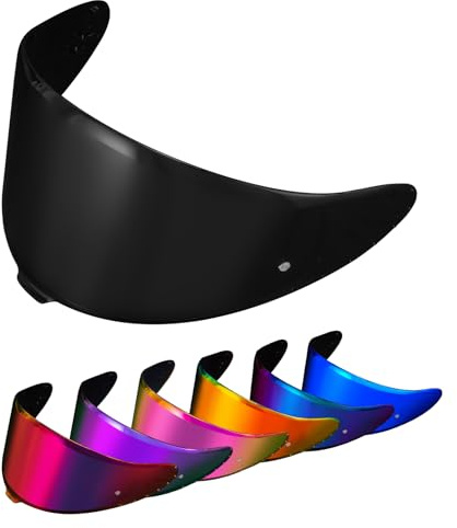 PSLER Hjälmvisir för Shoei NXR2 Z8 tonat visir för RF-1400 CWR-F2 CWR-F2R X-Fifteen X15 X-SPR Pro motorcykel UV-skydd ansiktsskydd ersättningstillbehör (mörksvart)