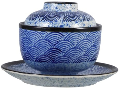 MUCKLILY Ciotola in Giapponese Per Zuppa Miso Ramen Utilizzo Cucina e Casa Servire Alimenti Caldi