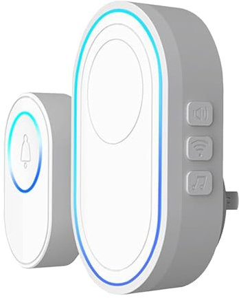 Timbre de Puerta | Alarma con Sensor para Hogar,Dispositivo Inalámbrico de Notificación de Entrada con Campanilla de Bienvenida para Hogar, Negocio y Tienda