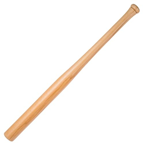 JF HOME BLISS Baseball Bat Natural Heavy Duty Sport Slugger Wooden Bat Self Youth Adult Outdoor Traing (32inch)