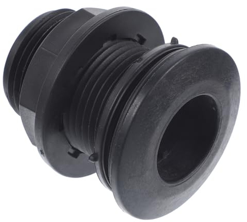 Mikinona Conector de Tanque de Agua Junta de Silicona Reforzada Accesorio Roscado para Sistemas de Riego Depósitos Estanques y Acuarios Compacto y Resistente