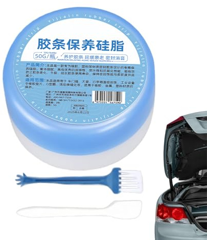 Grasso per Tetto Apribile - Trattamento per Guarnizioni in,Pasta al Silicone - per la Manutenzione di Cerniere e Finestrini 'Interno Auto e Cura del Veicolo