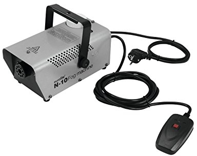 Eurolite N-10 Nebelmaschine silber | Kompakte 400-W-Nebelmaschine mit Kabelfernbedienung | Topseller für Partyräume