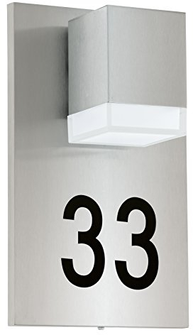 EGLO 93369 Hausnummernleuchte, Integriert, silber