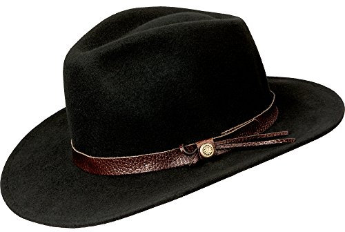 Albatros 257920-200-57/58 Wollfilzhut Bogart Größe in Schwarz, 57/58