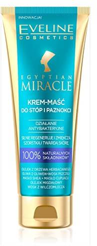 Eveline Cosmetics Egyptian Miracle Cream Ointment pour les pieds et les ongles, antibactérien, 50 ml