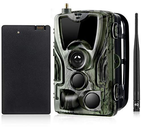 YTLJJ 4G Fotocamera da Caccia MMS con Batteria al Litio 5000Mah 1080P 16MP Fototrappola Infrarossi Fotografica, Invisibili IR LEDs Visione Notturna 65ft, Impermeabile IP65, velocità Trigger 0.3S